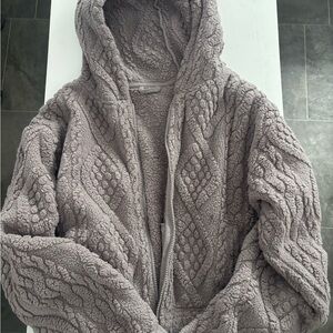 Gilly Hicks Gray Textured Hoodie